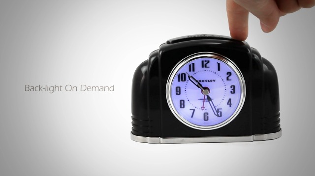 Amazon.com: Crosley Vintage Art Deco Analog Alarm Clock, Quiet